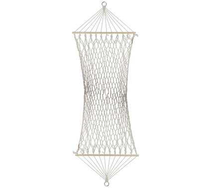 Northlight 78" x 31" Natural Macrame Hammock wih Bars