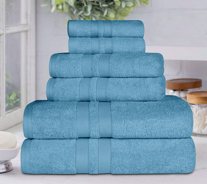 Superior Egyptian Cotton 6-Piece Quick Dry Towel Set