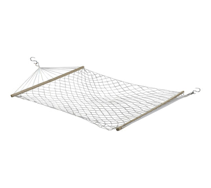 Northlight 55" x 78" Brown Lat tice Pattern Ro pe Hammock w/ B