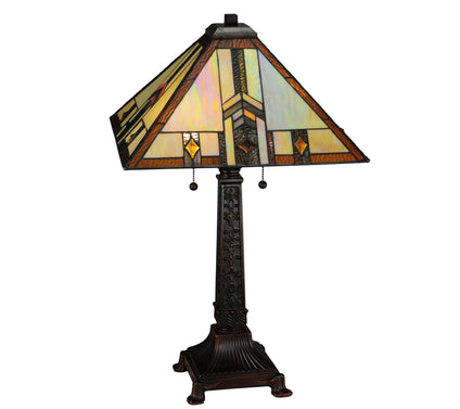 Meyda Tiffany-Style Prairie Wheat Harvest TableLamp