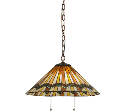 Meyda Tiffany-Style Prairie Delta Pendant Lamp