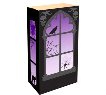 LumaBase Set of 24 Haunted Lantern Luminaria Bags