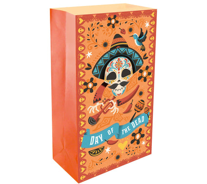 LumaBase Set of 24 Day of the Dead Luminaria Bags