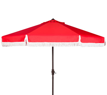 Safavieh Milan Fringe 9' Tilt Umbrella