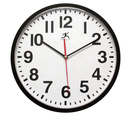 Infinity Instruments Pure 13" Simple Black WallClock