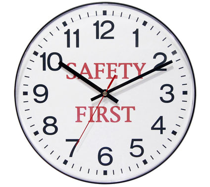 Infinity Instruments Safety First 12" BusinessClock