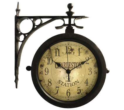 Infinity Instruments Charleston Outdoor Double-Sided Clock