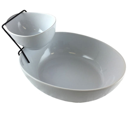 Gibson Elite Gracious Dining 2 Tier Chip and Dip Server Set