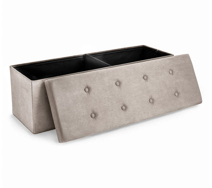 Sorbus Storage Bench Chest Ottoman w/Cover - Fa ux Suede Large