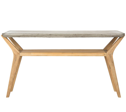 Babette Indoor/ Outdoor Modern Concrete Consol e by Safavieh