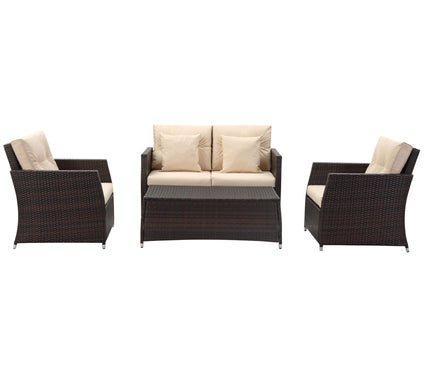 Parry 4-Piece Outdoor Living Set by Safavieh