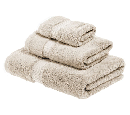 Superior Egyptian Cotton 3-Piece Solid Absorbent Towel Set