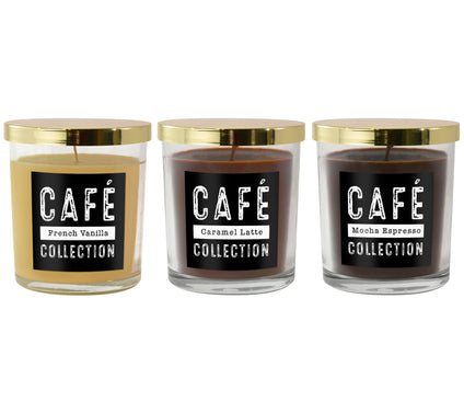 LumaBase Scented Candles - Coffee Collection (set of 3)