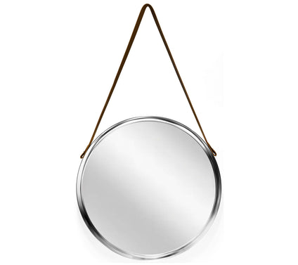 Infinity Instruments 18" Wall Mirror, Convex Silver Frame