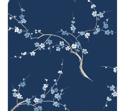 NextWall Cherry Blossom Floral Peel and Stick Wallpaper Roll