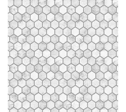 NextWall Marble Hexagon Peel and Stick Wallpaper Roll