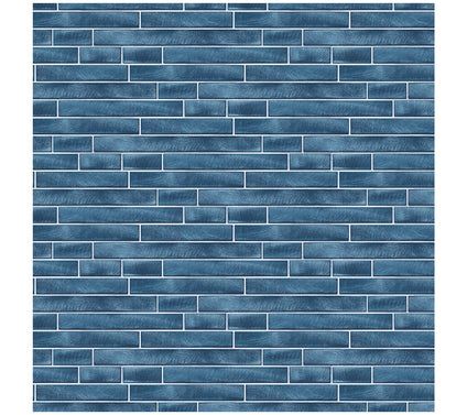 NextWall Brushed Metal Tile Peel and Stick Wallpaper Roll