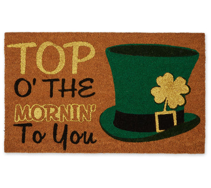 Design Imports Top O' The Mornin' To You! 18" x 30" Doormat