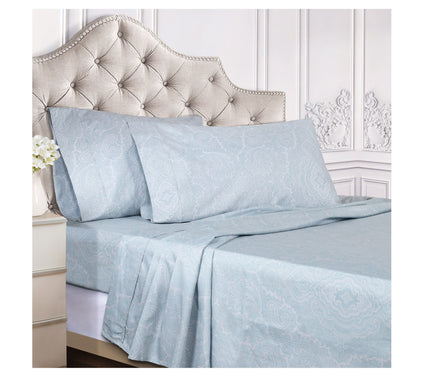 Superior Paisley Cotton Polyester Blend Sheet,g
