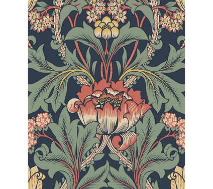 NextWall Primrose Floral Vintage Peel and StickWallpaper