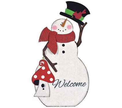 Sunset Vista Designs 30" Snowman Top Hat Porch Sitter