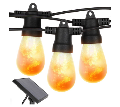 Brightech Ambience Pro Solar LED 5W S14 Flame String Lights