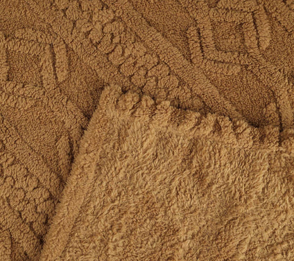 Superior Boho Knit Jacquard Fleece Fluffy Blanket - Twin
