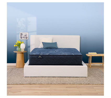 Serta Cobalt Calm 13.25" Plush Mattress Set -Queen