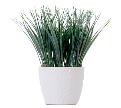 Nearly Natural 9" Artificial Grass Plant with Dec Planter