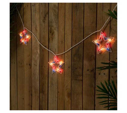 Northlight 5' (5ct) Patriotic Star 4th of Julyights