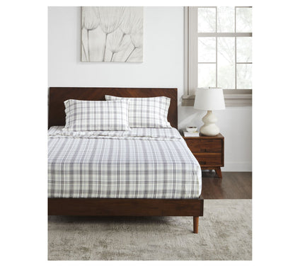 Superior Plaid Flannel Cotton Deep Pocket Sheet Set, Twin XL