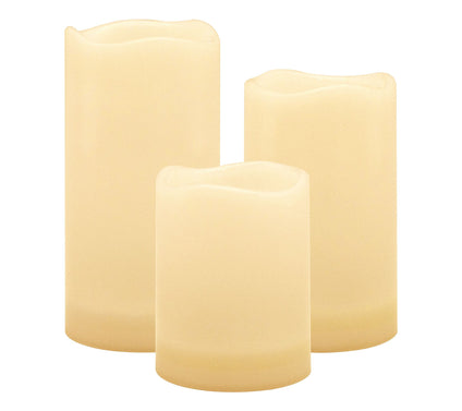 LumaBase Solar Powered Candles- Set of 3
