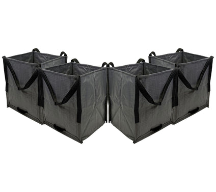 DuraSack Set of (4) 22-Gallon Heavy Duty Home &Yard Totes