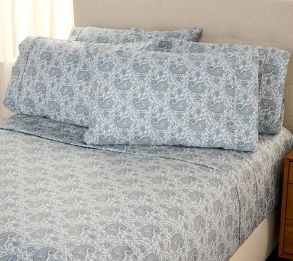 HomeReflections 1200TC Cotton Blend Sheet Set with Extra Cases