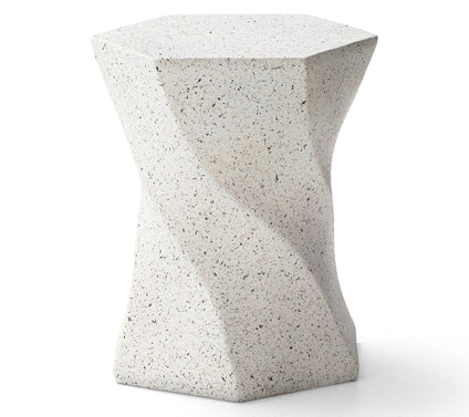 Glitzhome 18" Twist-Style Garden Stool / Table