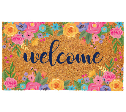 Evergreen 30"x18" Spring Blossom Coir Doormat