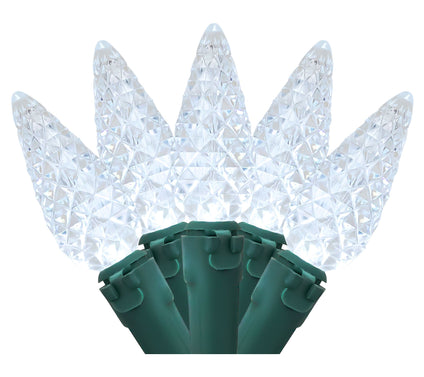 Northlight 200ct LED Faceted C6 Christmas Lights 66.25'
