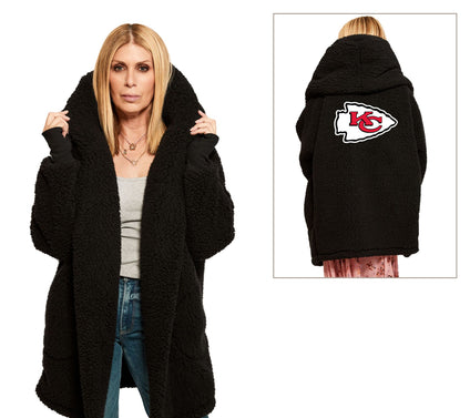 NFL Officially Licensed Sherpa Lounger by Jill Martin - Black