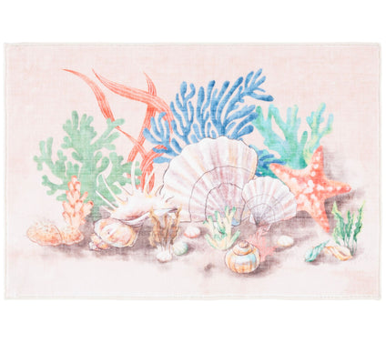 Safavieh Coral Shore Washable 2'-3" x 4' Kitchen Mat