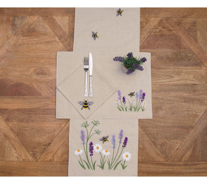 Lavender & Bee Garden Runner by Valerie