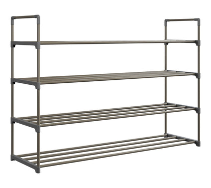 Home-Complete Shoe Storage Rack 4-Tier Shoe Organizer