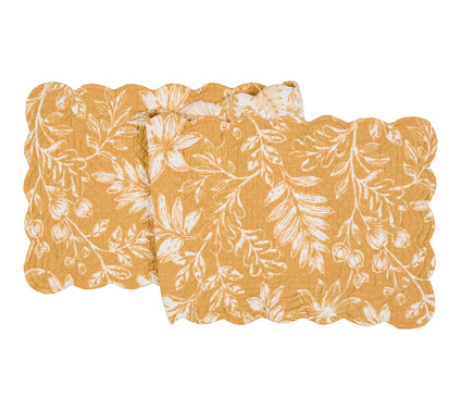 Everview Gold Quilted Table Runner by Valerie
