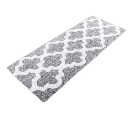 Lavish Home Bathroom Rug Slip Bath Mat TrellisPattern