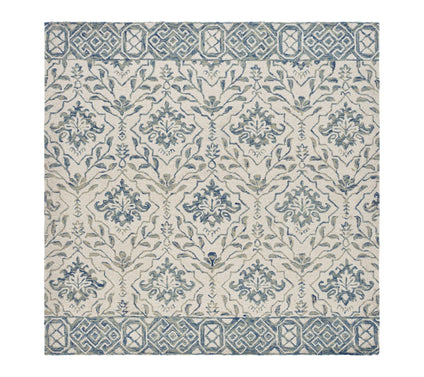 Dip Dye Fleur 9' x 9' Square Wool Rug by Valerie