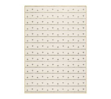 Everwash Haven Scandinavian St ripe 5x7 Washab le Rug