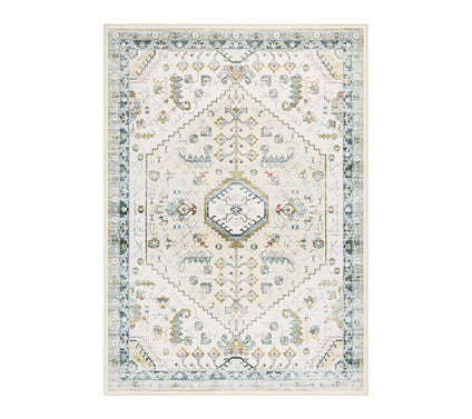 Everwash Haven Modern Medallion 5x7 Washable Area Rug