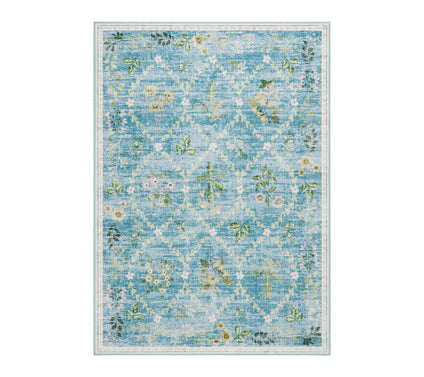 Everwash Haven Floral Trellis 6x9 Washable AreaRug
