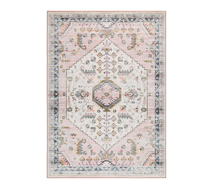 Everwash Haven Modern Medallion 6x9 Washable Area Rug