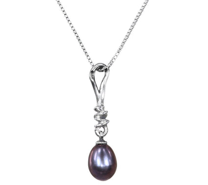Hagit Sterling Cultured Freshwater Pearl Pendant w/ Chain