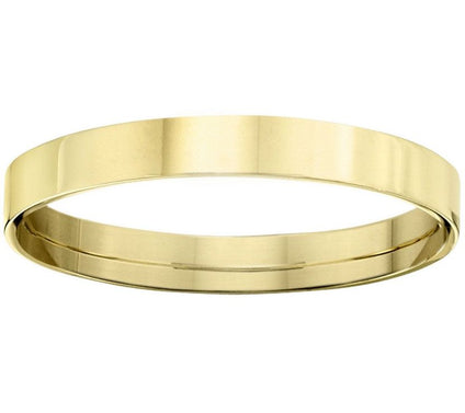 Men's 14K Yellow Gold 3mm Flat Comfort Fit Wedding Band